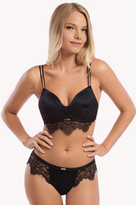 Lisca Podprsenka Polokošíček Bezešvá Bez Kostic Diva 010327 Černá 70D