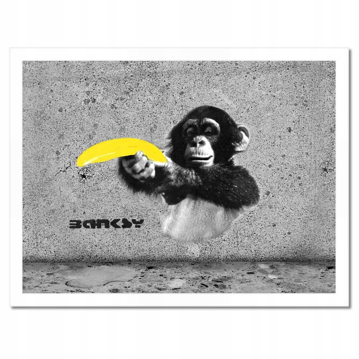 Plakáty v rámu 40x30 Banksy Banán Opice