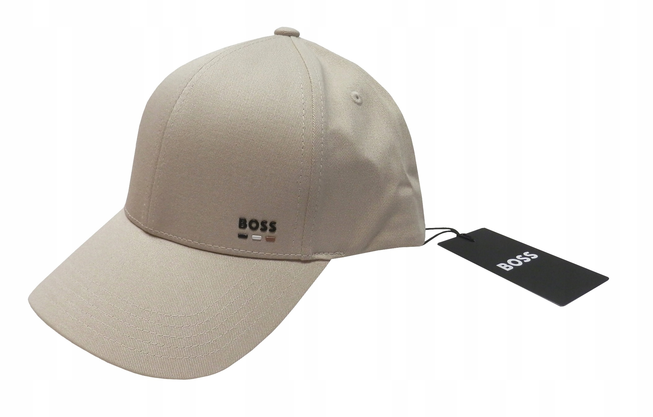 Hugo Boss Čepice Baseballová S Kšiltem Zed Stripe 50539428 Béžová