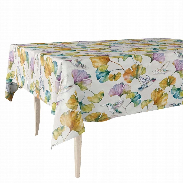 Cerata hrubý ubrus Pvc voděodolný ptáci listy ginkgo 140x450