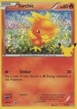 Pokemon Torchic McDonald's 2021 Holo