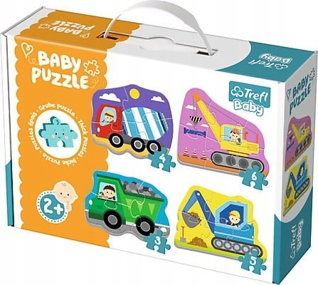 

Puzzle Baby Classic 4w1: Pojazdy na budowie (36072