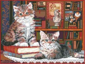 Kanva s potiskem vyšívací sada (kanva,mulina)