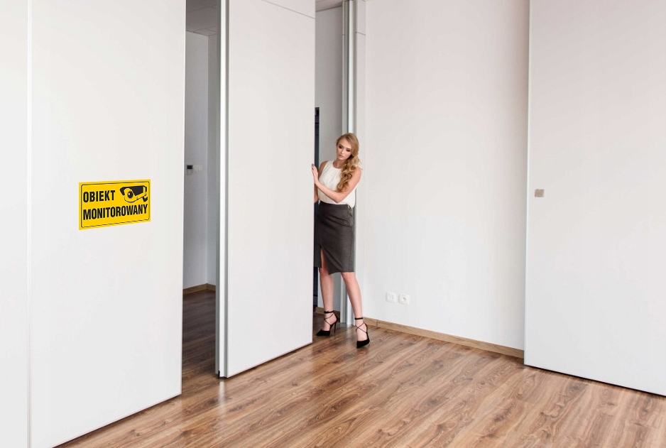 Tabliczka TABLICA OBIEKT MONITOROWANY 12X22 cm UV PCV Marka inna