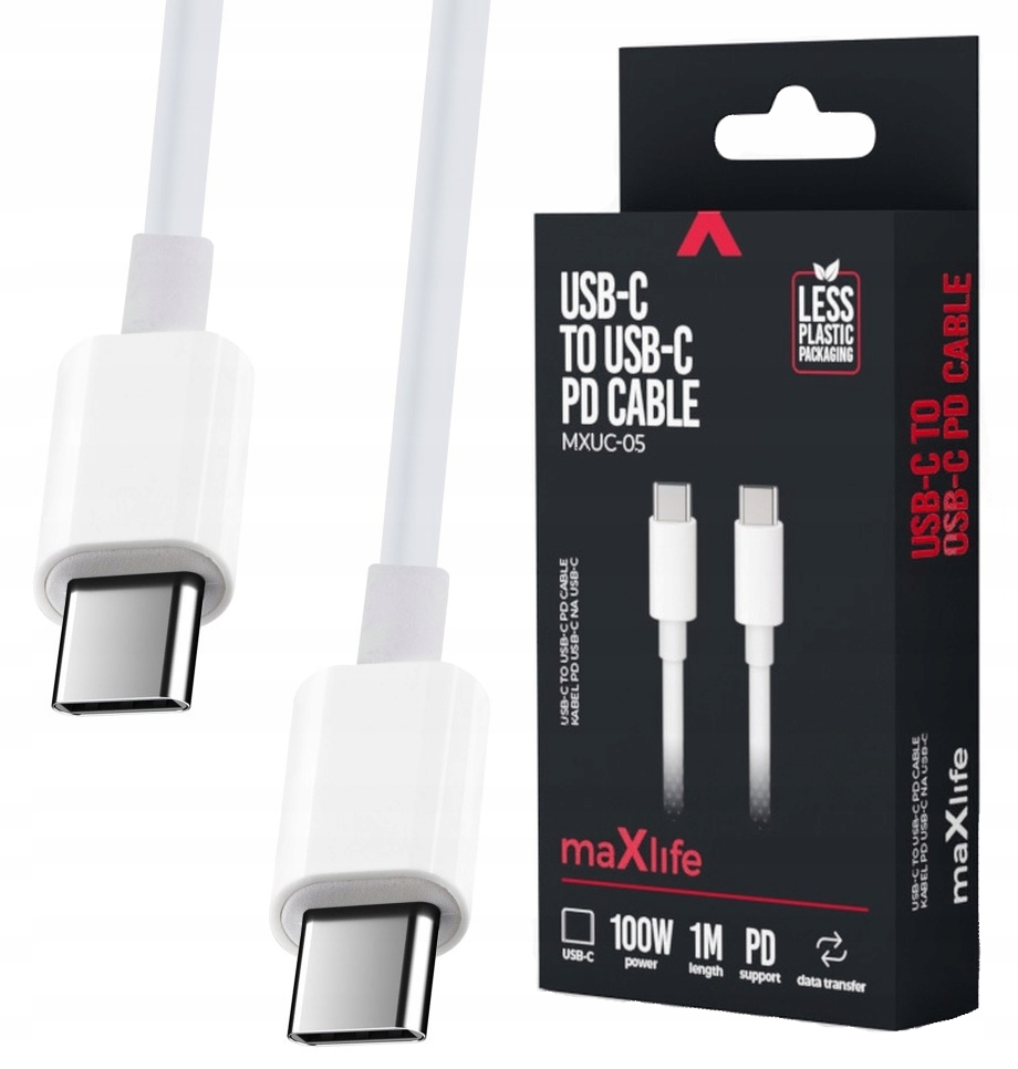 Szybki Kabel USB -C 1m PD 100W do Ładowarki QC 3.0