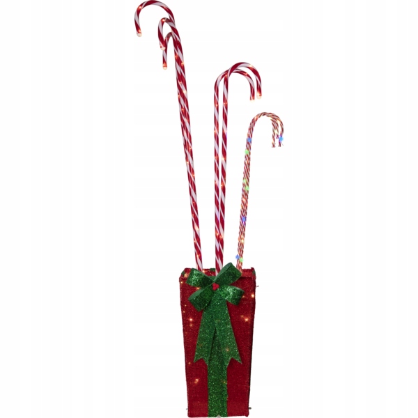 Dekorace cukrové hůlky s Led osvětlením Candycane 150 cm