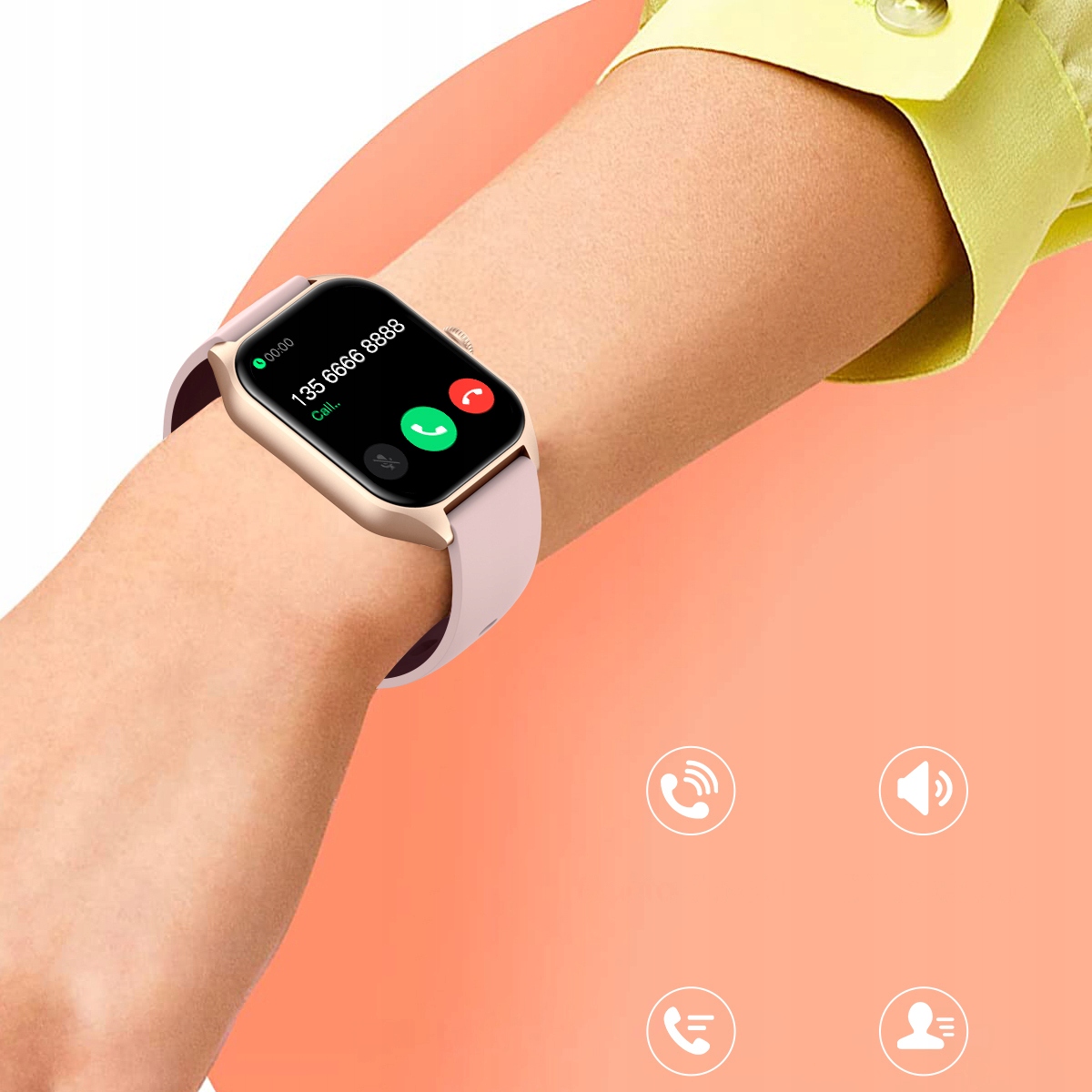 SMARTWATCH ZEGAREK DAMSKI MENU POLSKIE SPORT PULS ROZMOWY SMART WATCH PL Rodzaj smartwatch