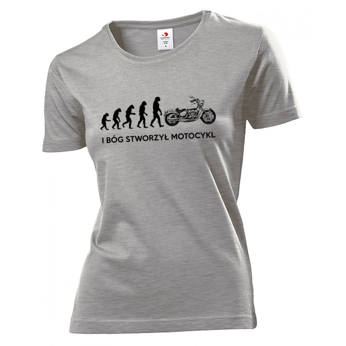 

Koszulka damska Ewolucja motocykl M
