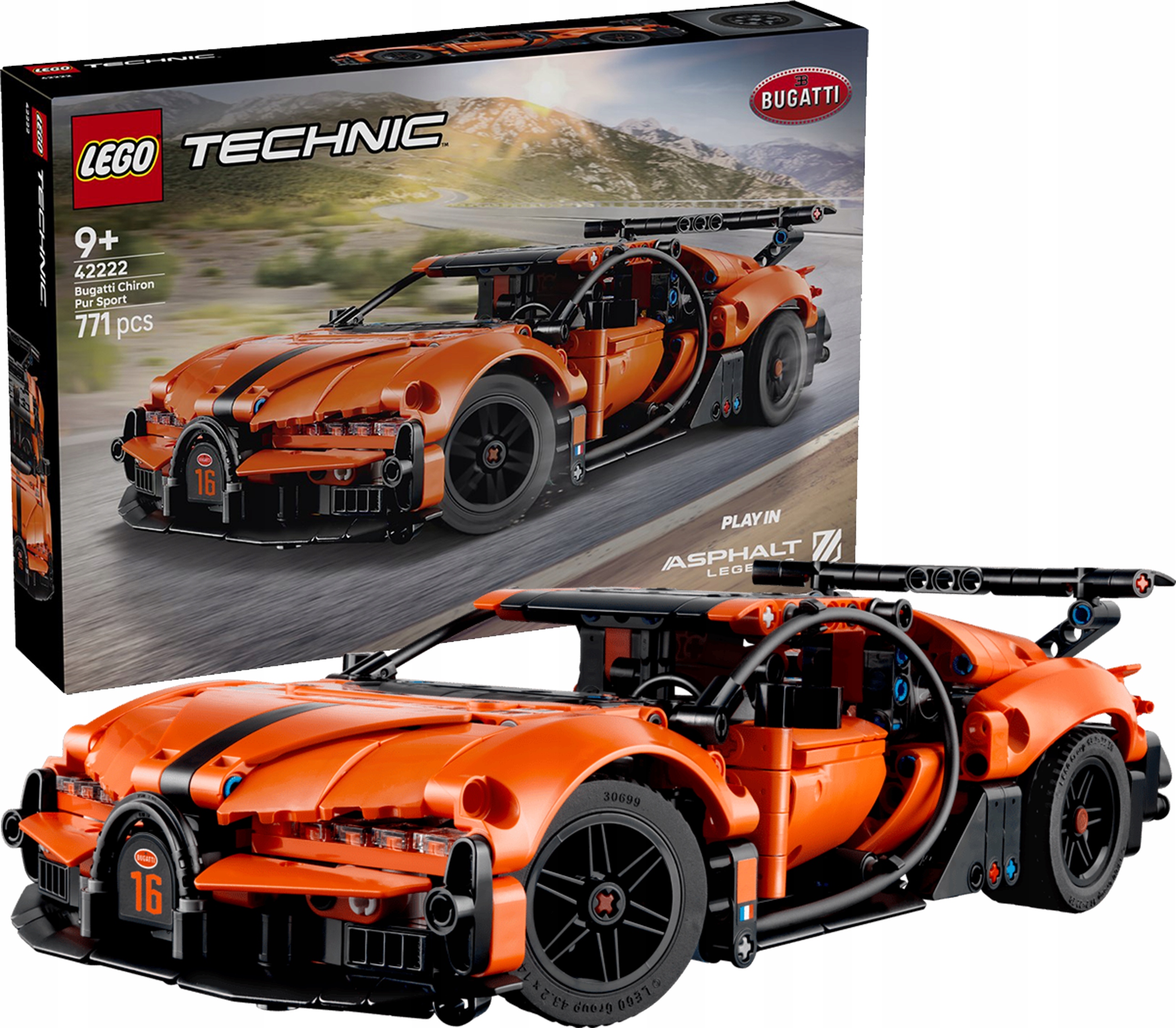 Lego Technic – Hyperauto Bugatti Chiron Pur Sport – 42222