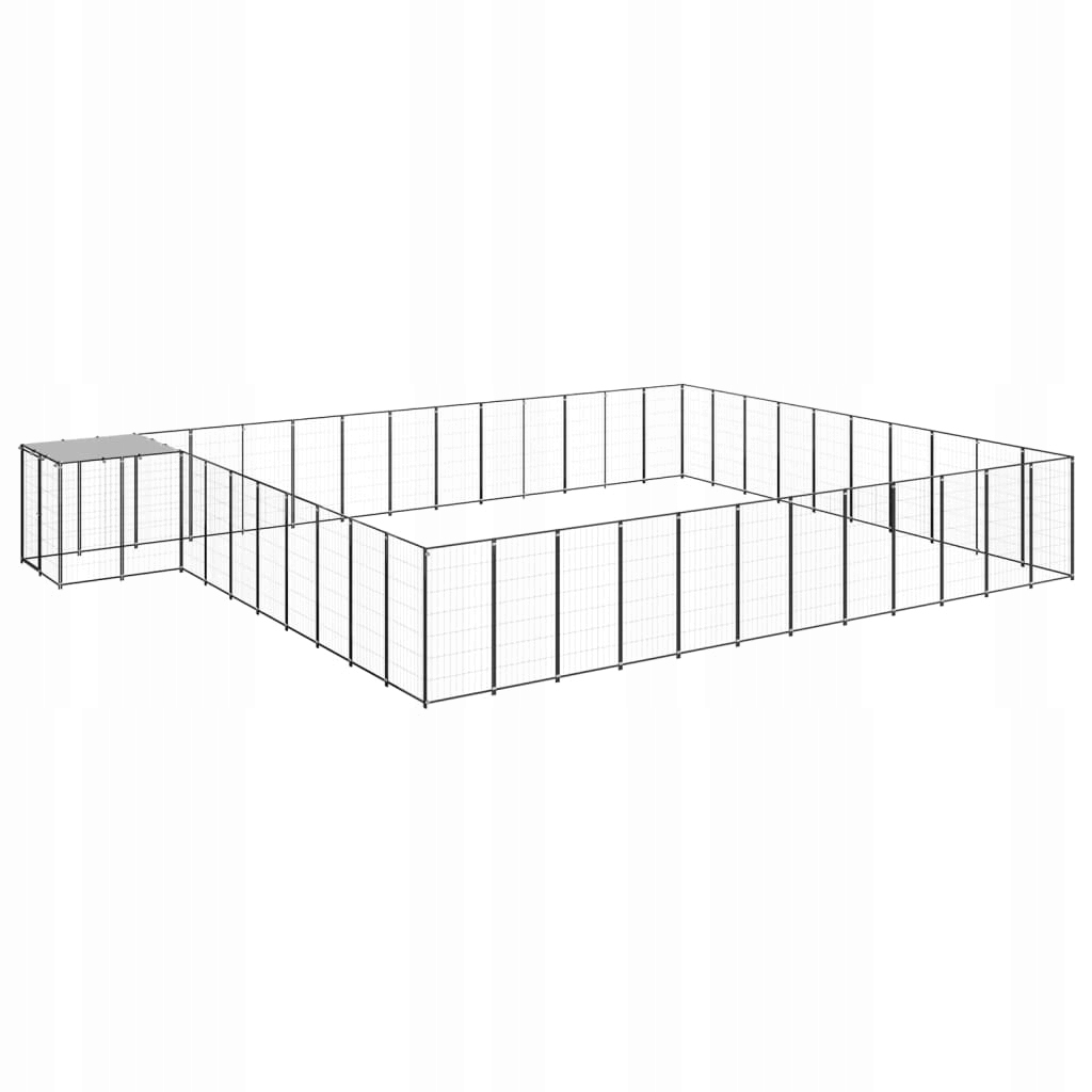 Levně Psí kotec, stříbrný, 37,51 m², ocelový