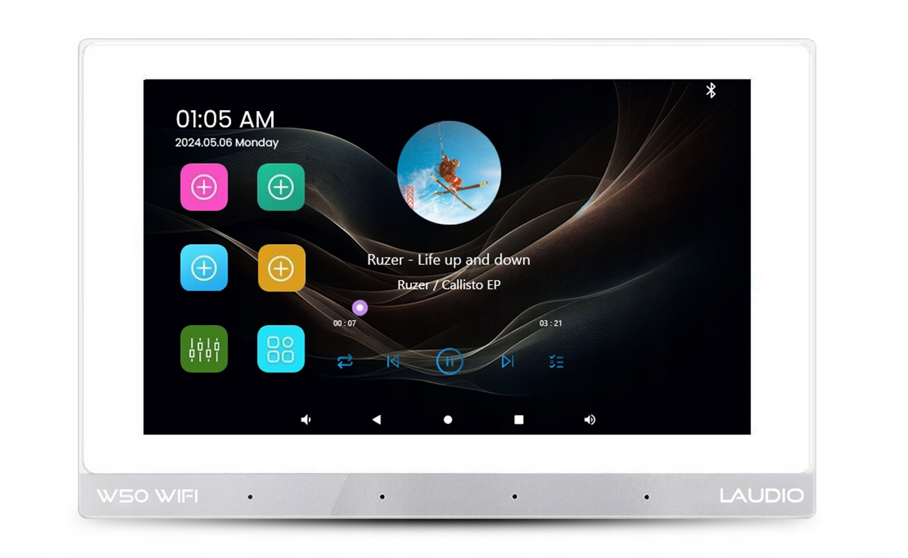 Laudio W50WIFI Podomítkové Internetové Rádio Wifi Bt 2 Zóny