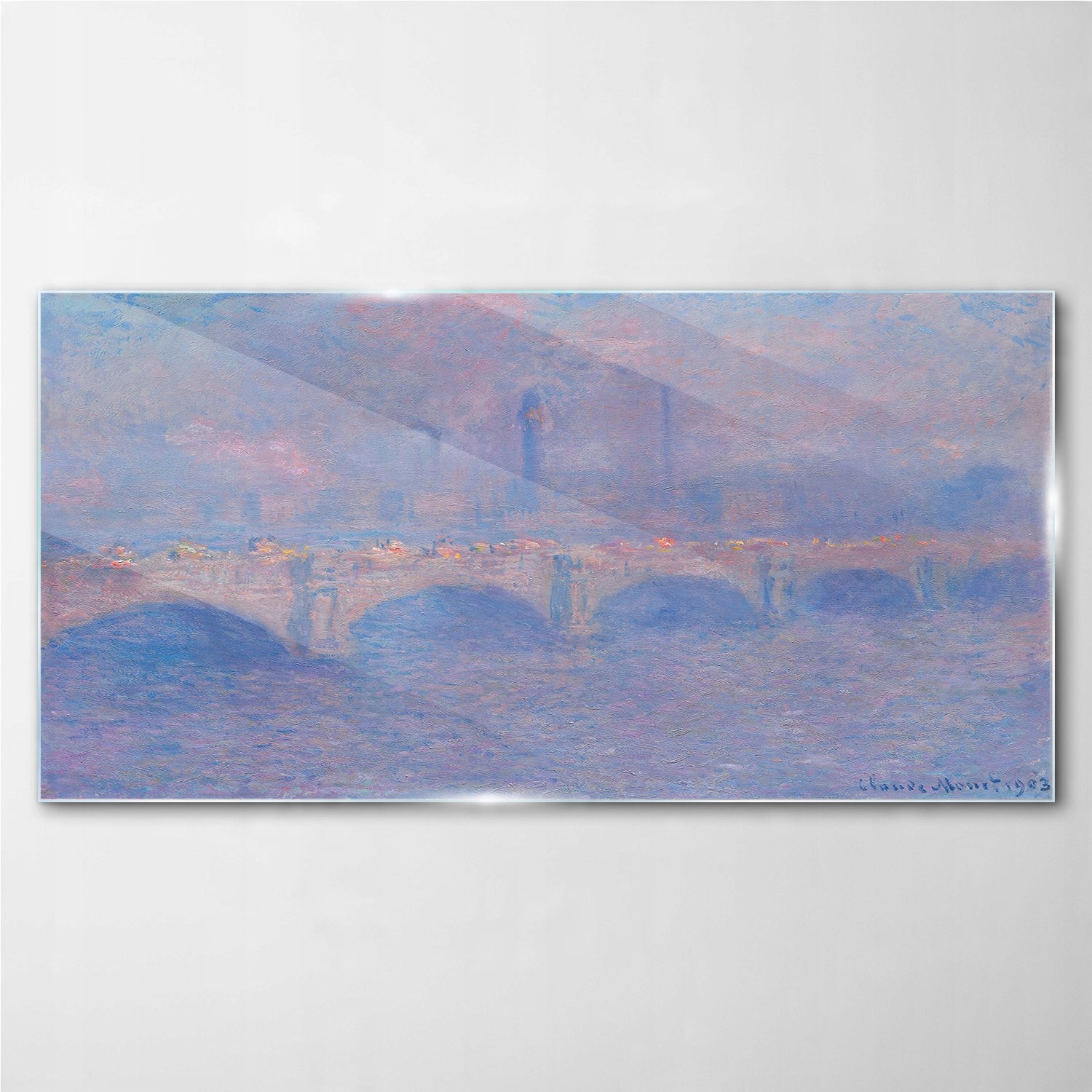 

Obraz szklany na ścianę Most waterloo Monet 140x70