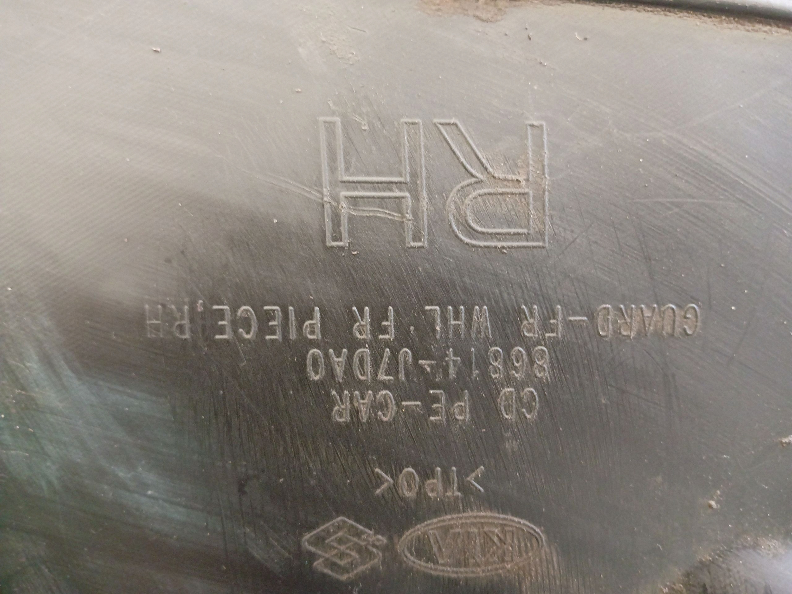 mudguard right front complete KIA CEED III LIFT (21-25) 86814-J7DA0