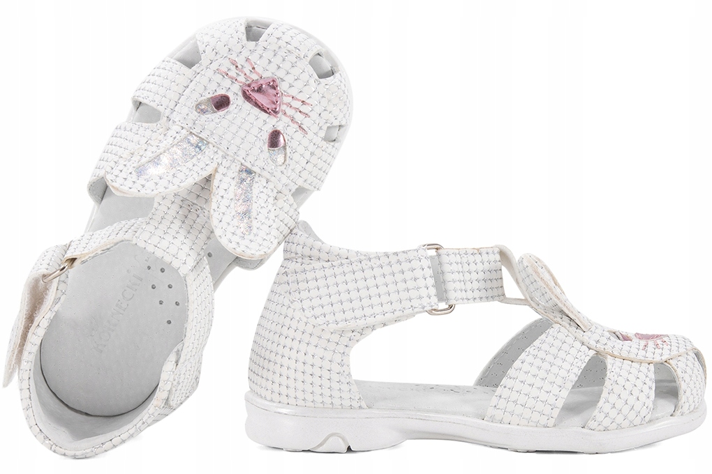 

Kornecki 6554 Sandałki Dziewczęce Sandały 24 Biały