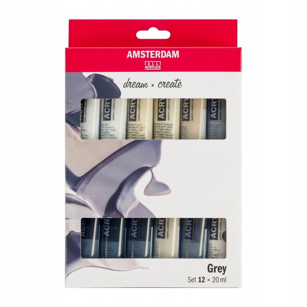 Barva akrylová malířská Talens Amsterdam 12x20ml Barvy malování po plátně
