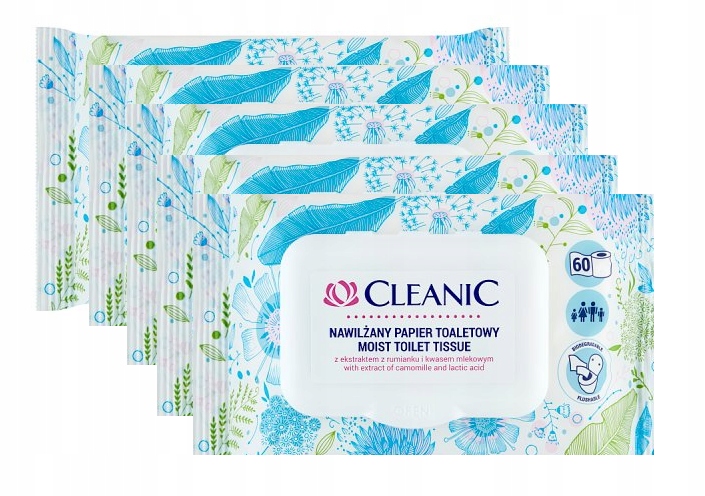 

Nawilżany Papier Toaletowy Biodegradowalny Cleanic