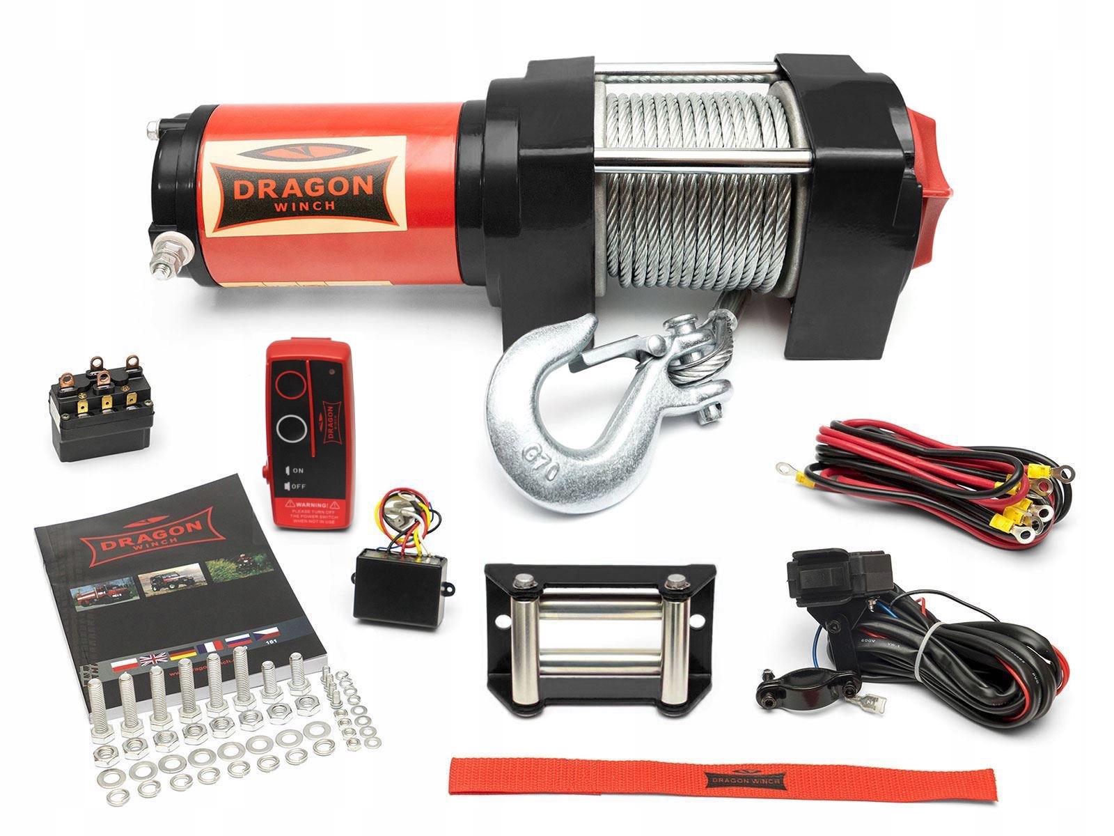 1,8T Elektrický Naviják ocelové lano pro pluh čtyřkolky pilot I