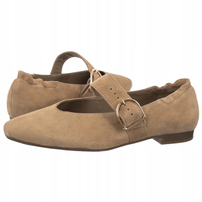 Dámské boty Baleríny Přírodní kůže Ryłko A1NP0-Q_ _6CVF Béžová