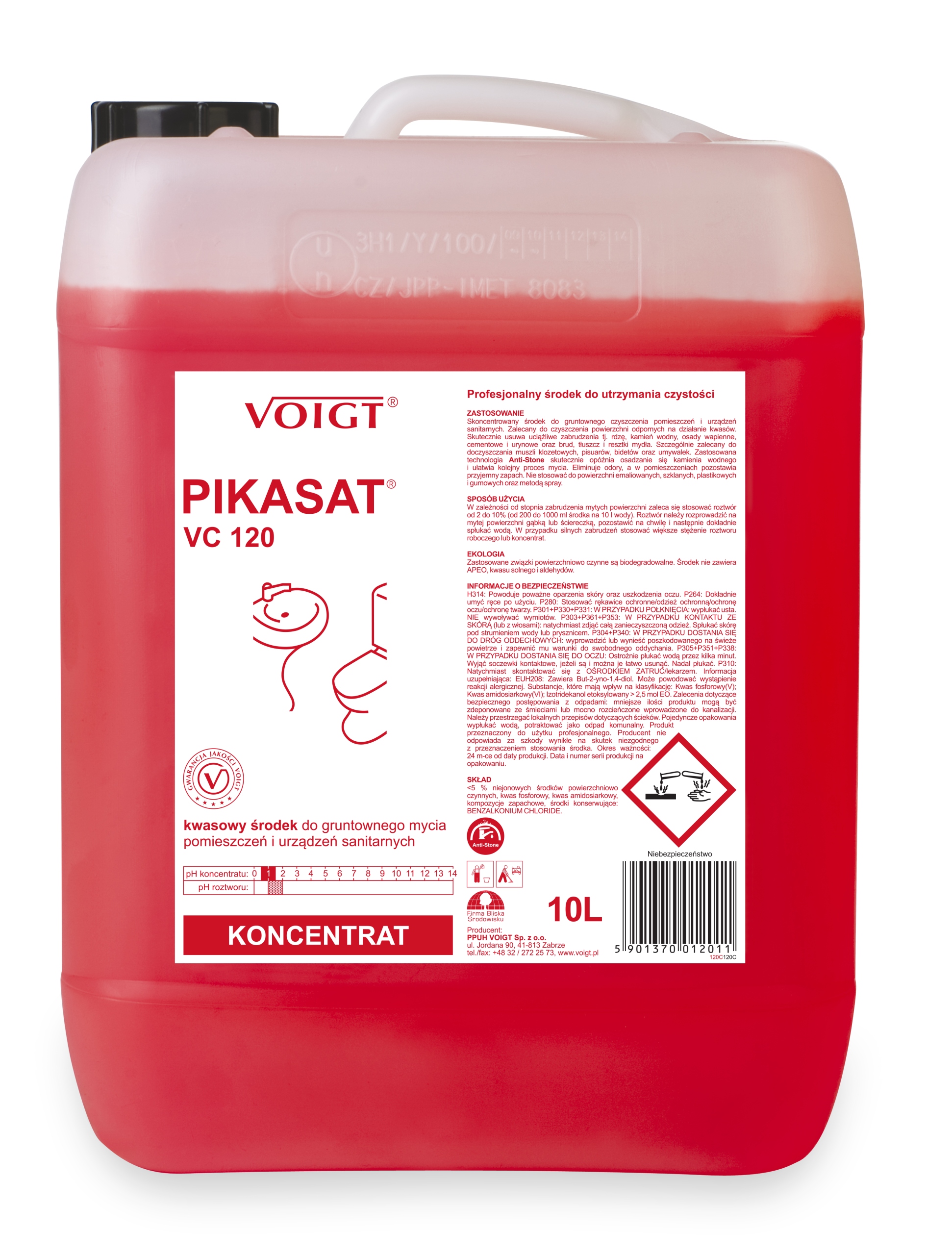 

Voigt Pikasat VC 120 do urządzeń sanitarnych 10L