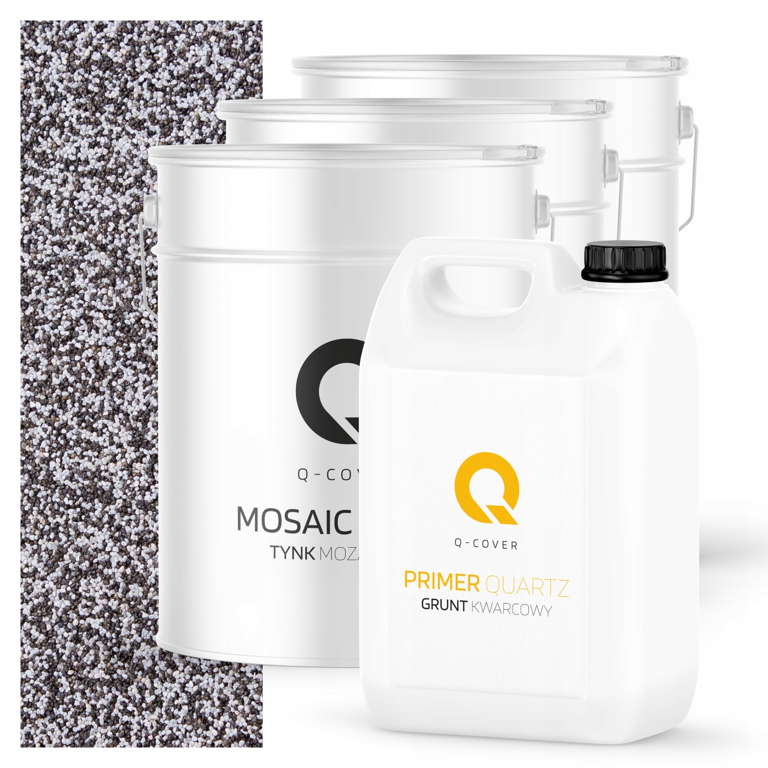 Mozaiková Dekorativní Omítka penetrační nátěr Sada 10m2 tmavě šedá M41