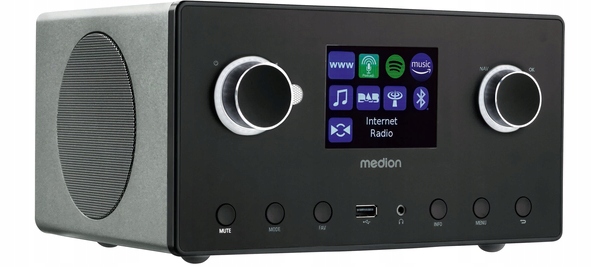 INTERNETOWE RADIO CYFROWE MD89295 DAB+ FM USB AUX STEREO 2 x 7,5W + 15W SUB Stan opakowania otwarte