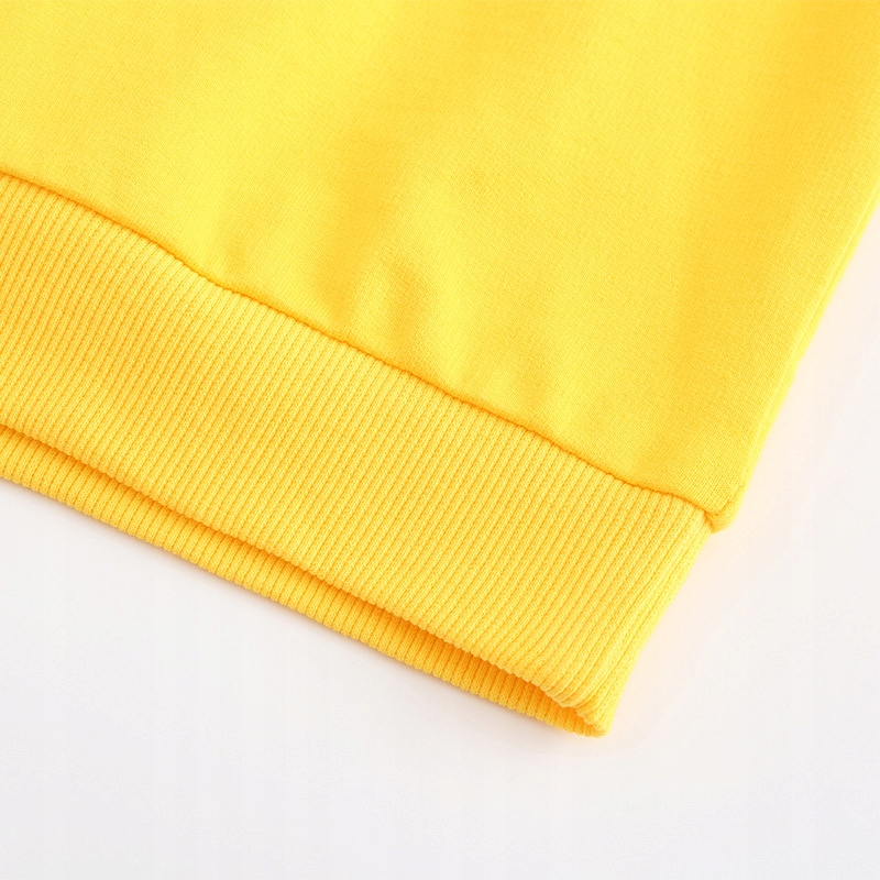 Cienki solidny z długim rękawem 7A1 Wzór dominujący bez wzoru