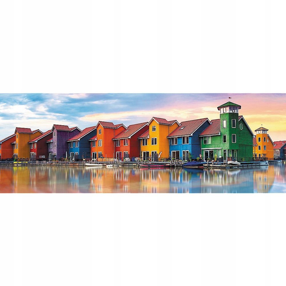 

Puzzle 1000 Panorama Miasto Dom Holandia 12+ Trefl