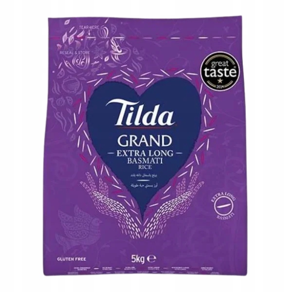 Levně Rýže Basmati dlouhozrnná 5 kg Tilda