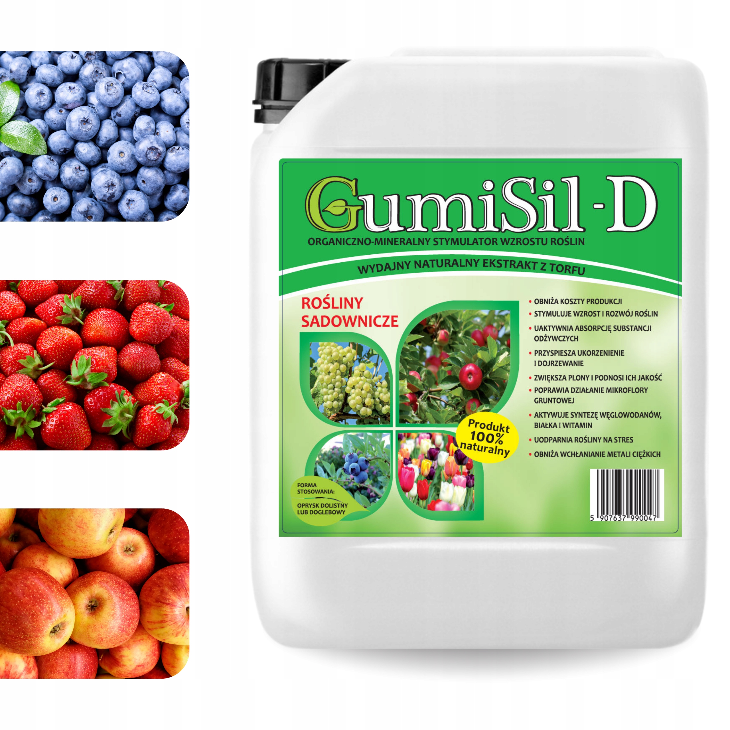 Biostimulátor na ovocie a sadové rastliny Hnojivo Gumisil-d 10L