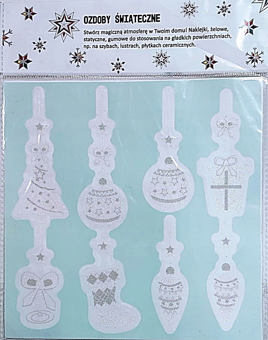 

Naklejki Statyczne Świąteczne 11 szt.