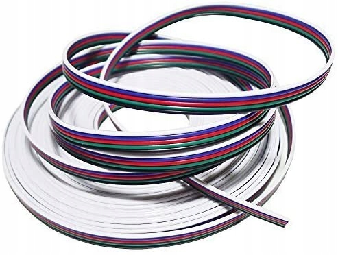 KABEL PRZEWÓD DO LED RGBW KOLOROWYCH MIEDZIANY Marka Flash