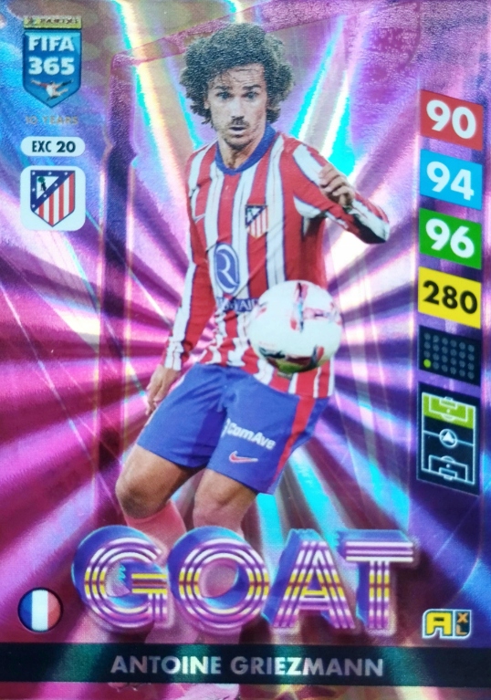 Panini Fifa 365 2025 Rare Excellence Exc 20 Goat Griezmann