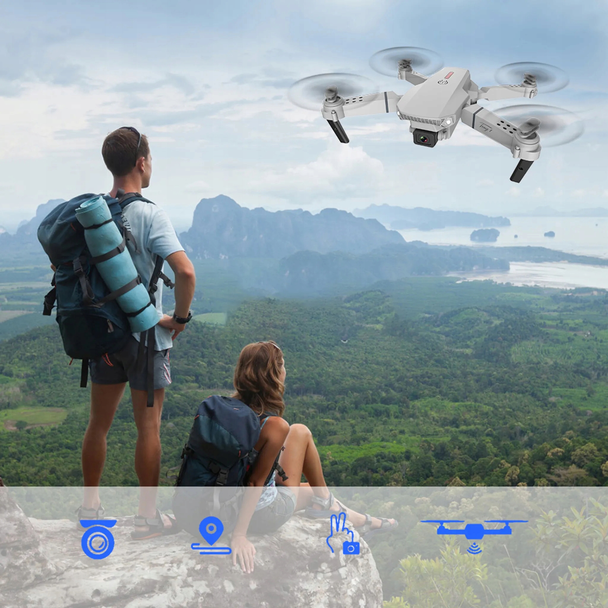 PILOT Z KAMERĄ HD DRON STEROWANY ZDALNIE UTRZYMANIEM WYSOKOŚCI Marka ALLNOEL