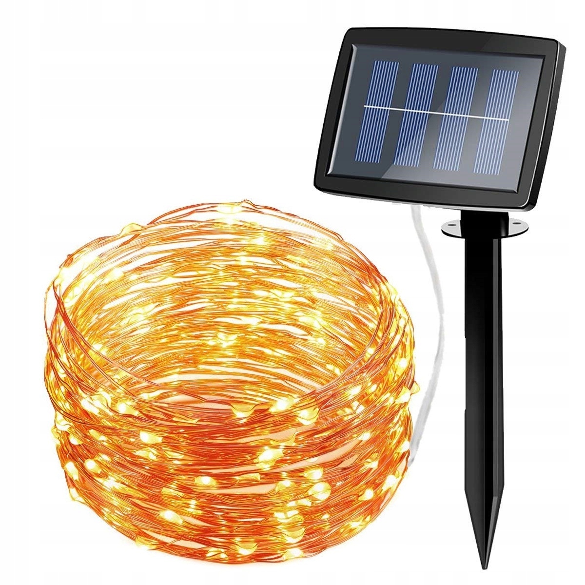 Lampki Solarne Ogrodowe Wodoodporne 150 Led 10M