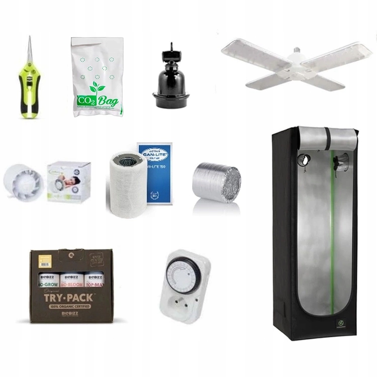 Growbox Pěstební sada Herbgarden 60x60x180 cm Led lampa Agrolite 120 W