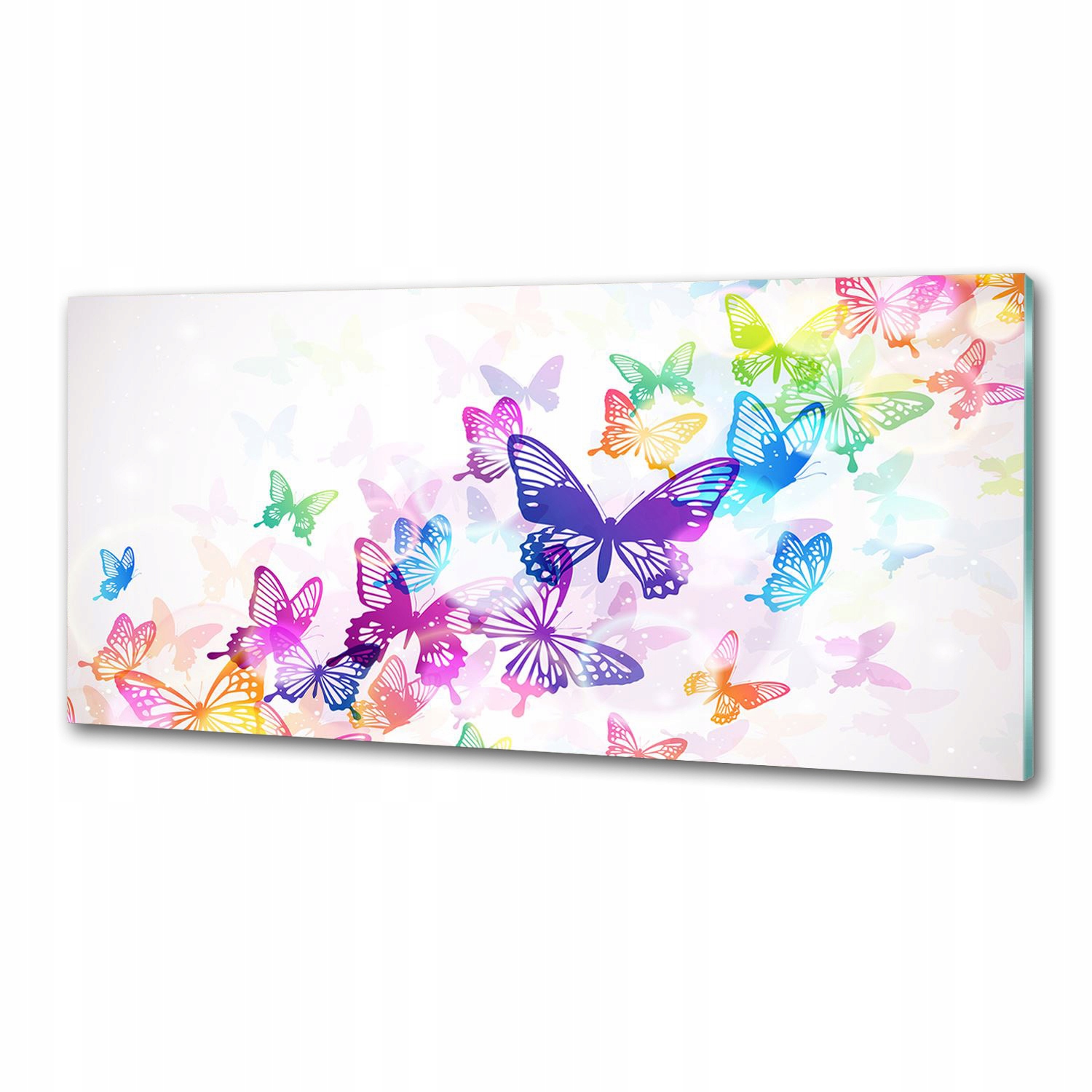 Panel do kuchyne Farebné motýle 125 x 50 cm Lepidlo