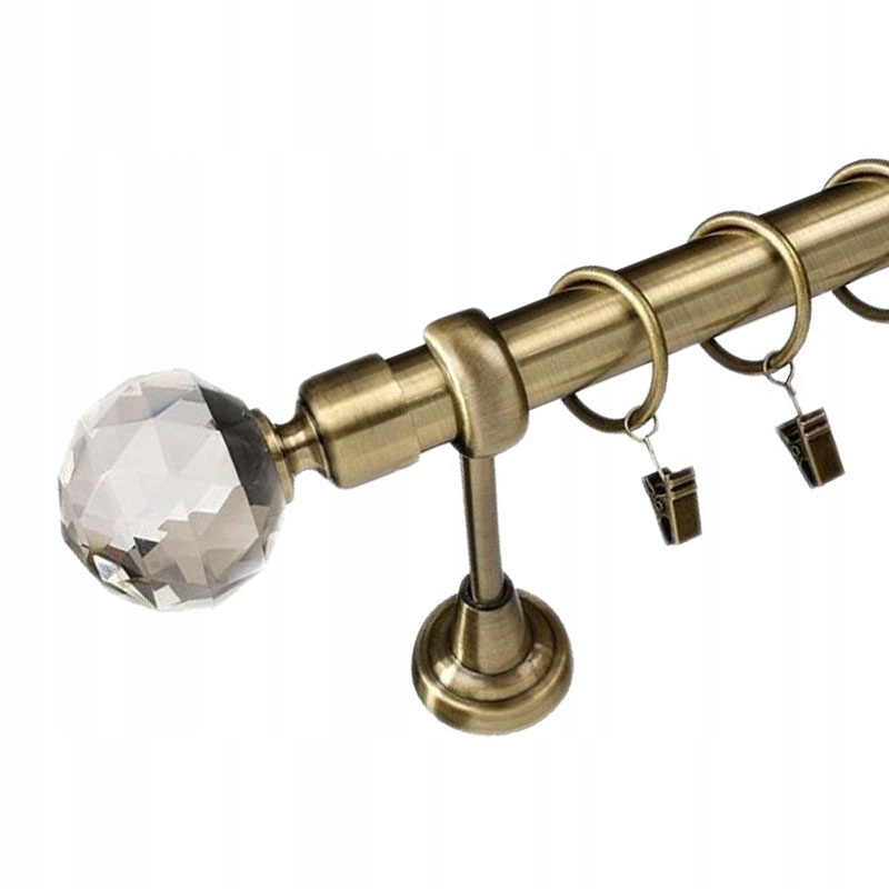 

Dekoracyjny 240 cm Karnisz z kryształami 25 mm