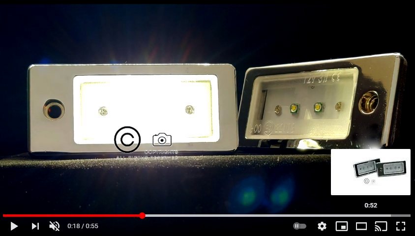 Cree Led Lampki Tablicy Audi A6 C6 Sedan 4F2 Liczba sztuk 2 szt