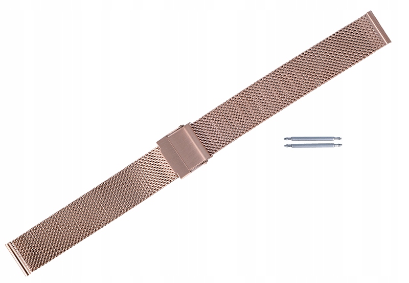 BRANSOLETA SIATKOWA MESH 14MM RÓŻOWE ZŁOTO PVD Marka PACIFIC