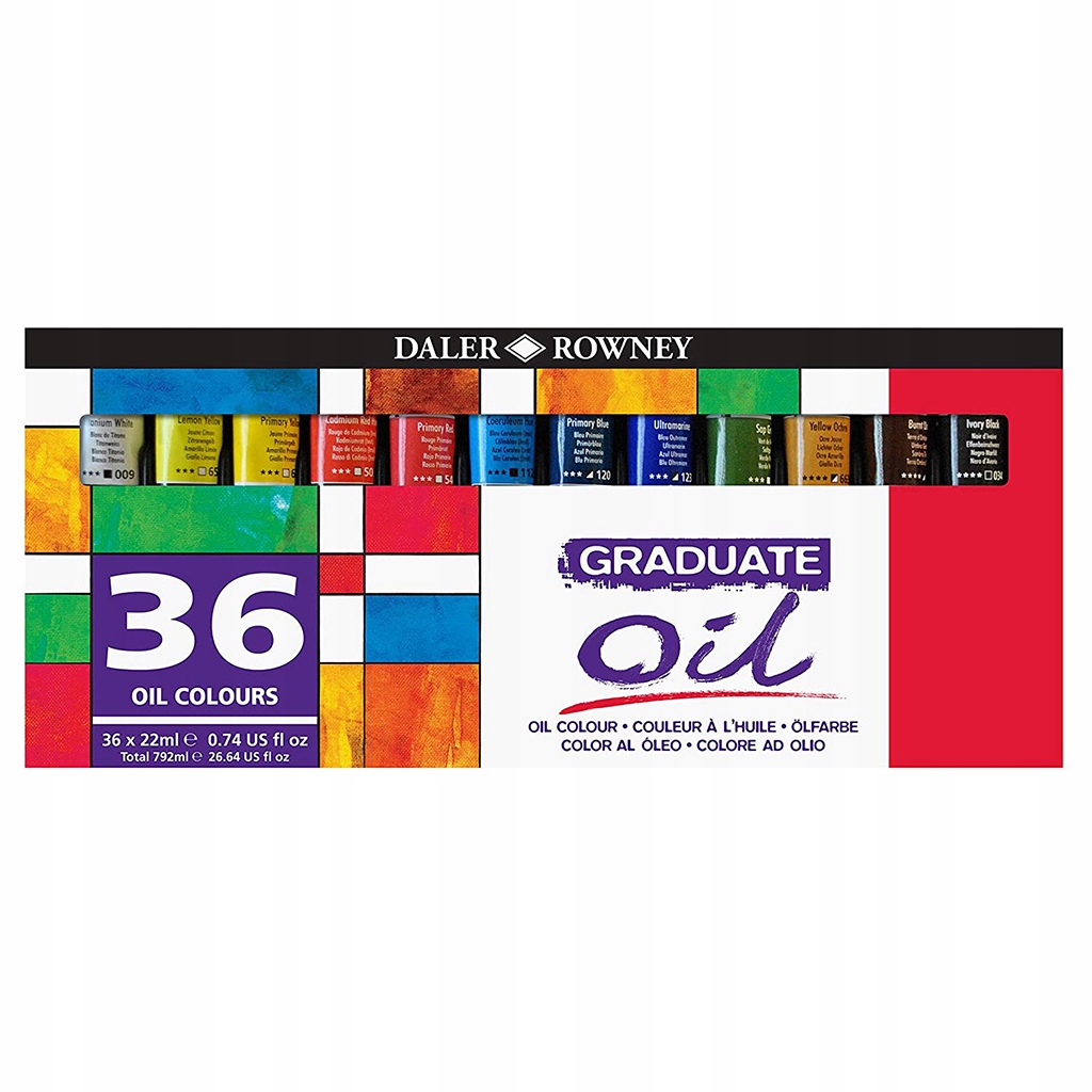 Sada Olejů Daler Rowney Graduate 36X22ML