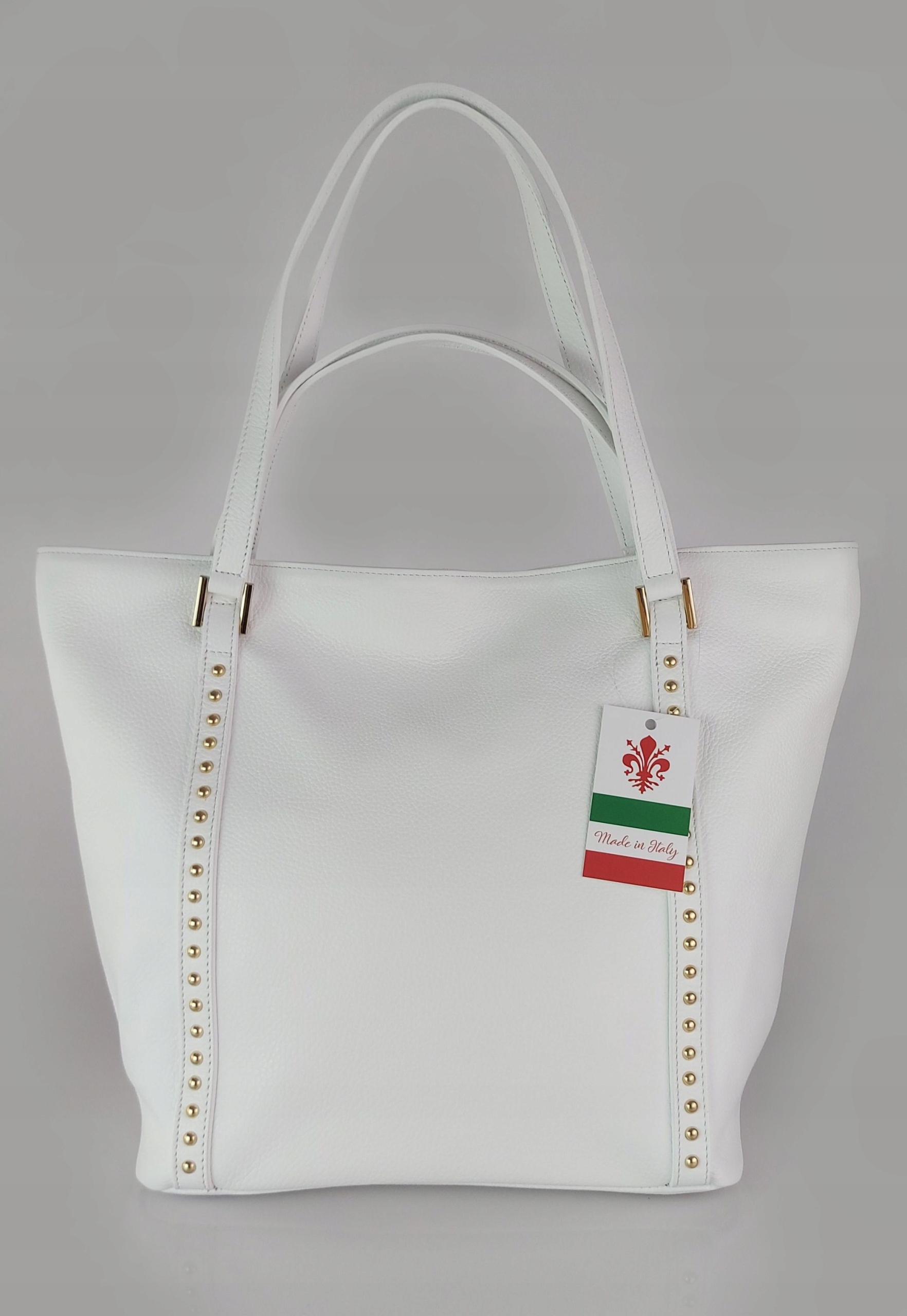 

Duży włoski worek na ramię i do ręki podwójne uszy