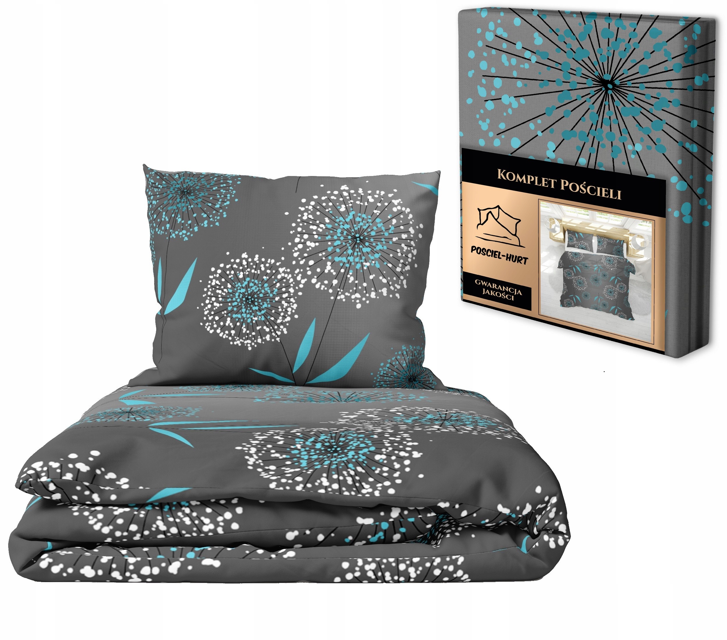 Sada Povlečení 160x200 2x70x80, 100% Bavlna, 140 g/m2, vzor: Foukačky