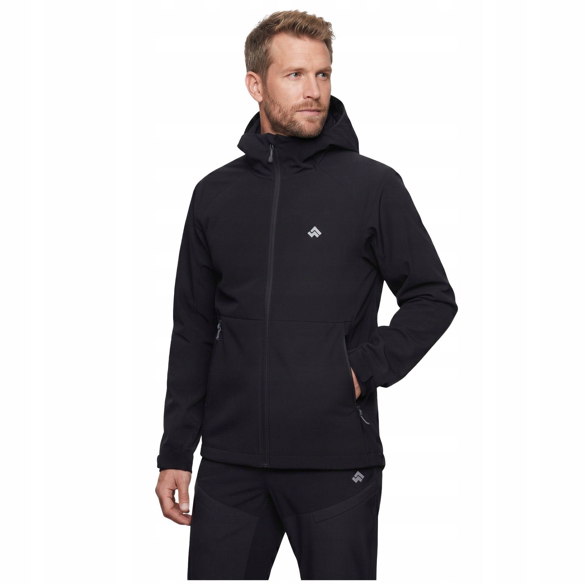 Softshell Męski Kurtka Alpinus Arbent Ultralight Lekki Dwr czarny S