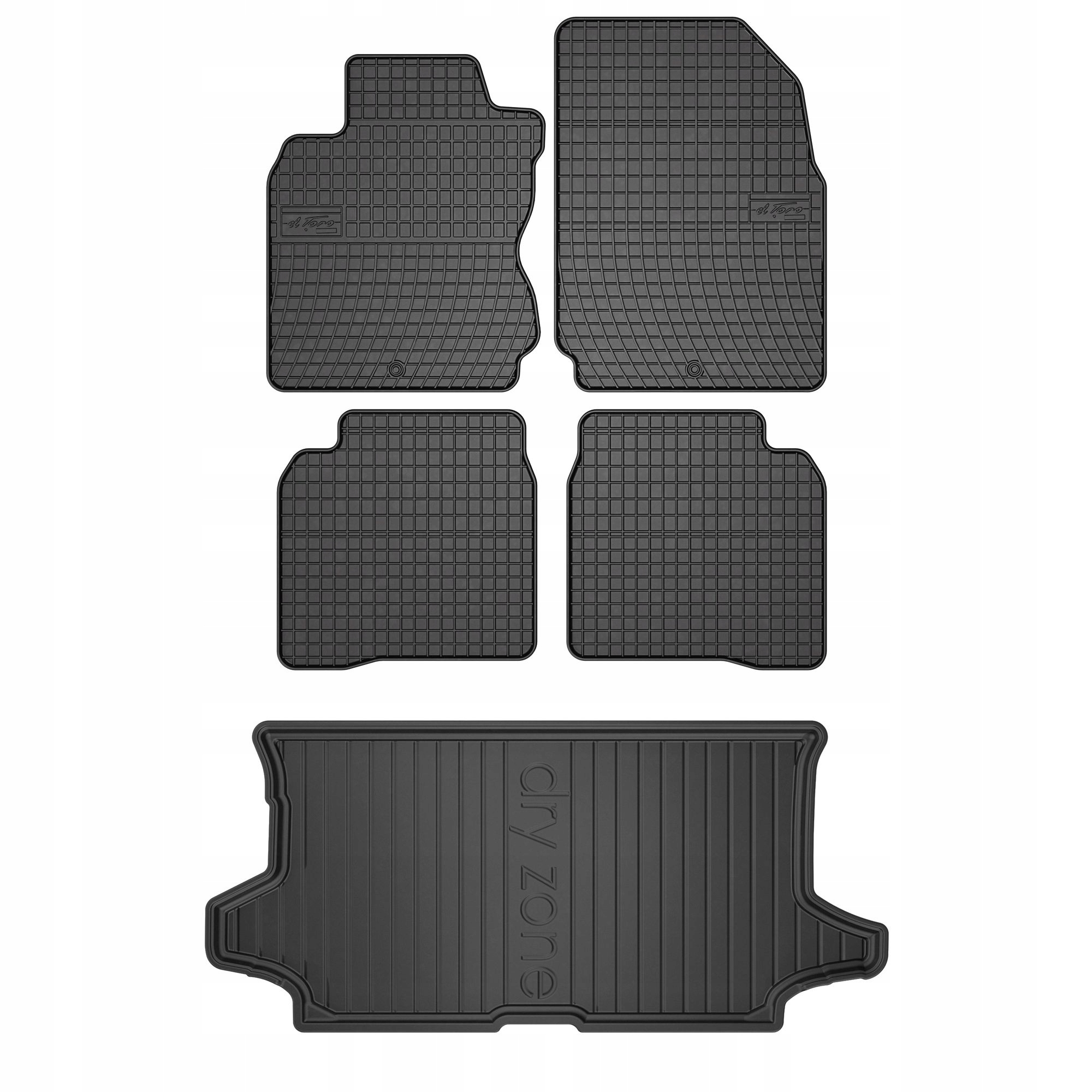 Sada gumových koberců a rohoží Nissan Note I 2006-2012