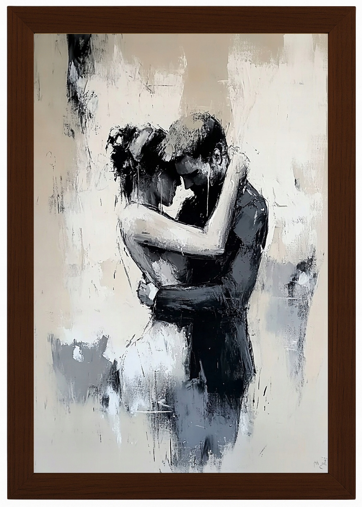 Muž Rámeček Plakát Pár Muž Žena Láska Randění Pocit 40x60