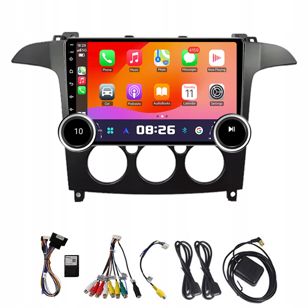 Eunavi 2Din Android 13 Autorádio do auta pro Ford S Max S-max 2007-2015 Mt 4G 64G