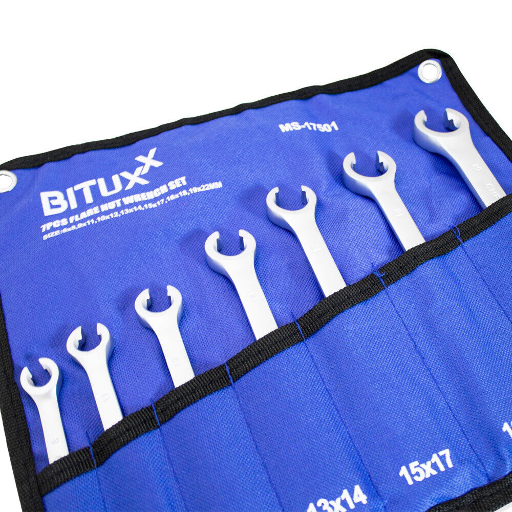 Klucze oczkowe do przewodów hamulcowych 7 elem. Marka Bituxx