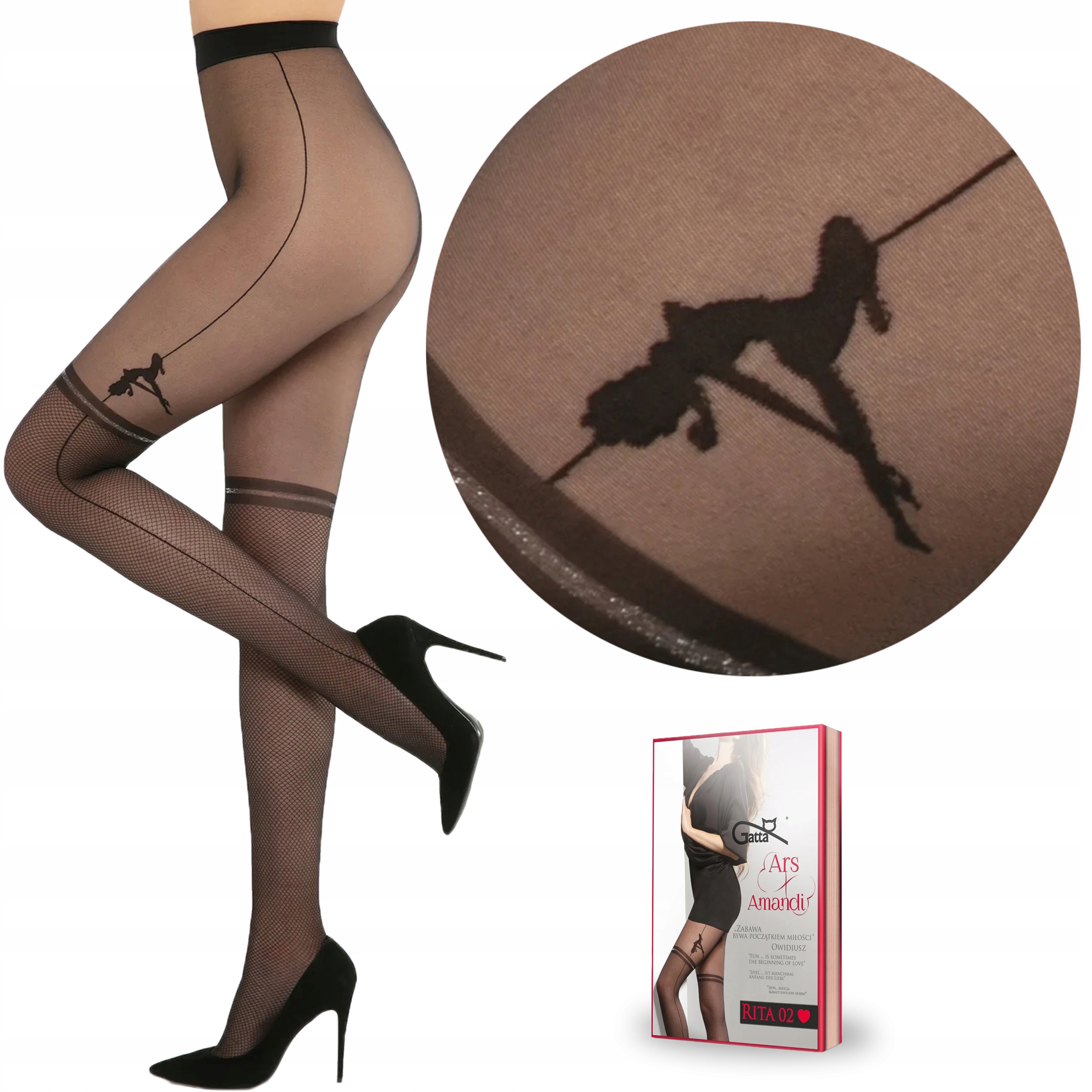 

Gatta Rajstopy Ars Amandi Rita 02 Pole Dance 4-L