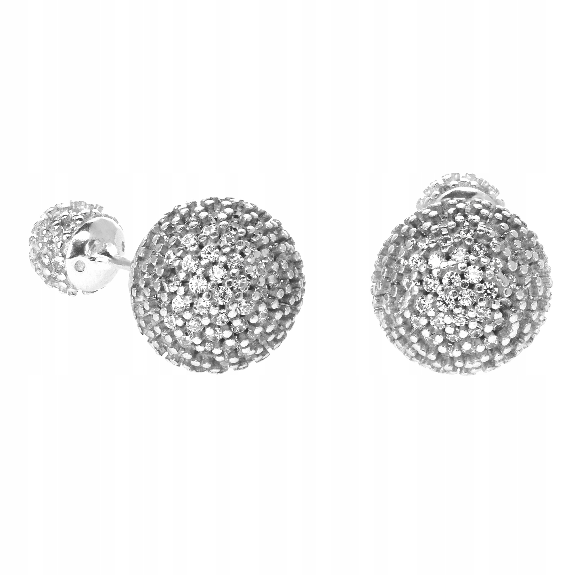 Stříbrné náušnice s zirkony Ag 925 KOL0130921