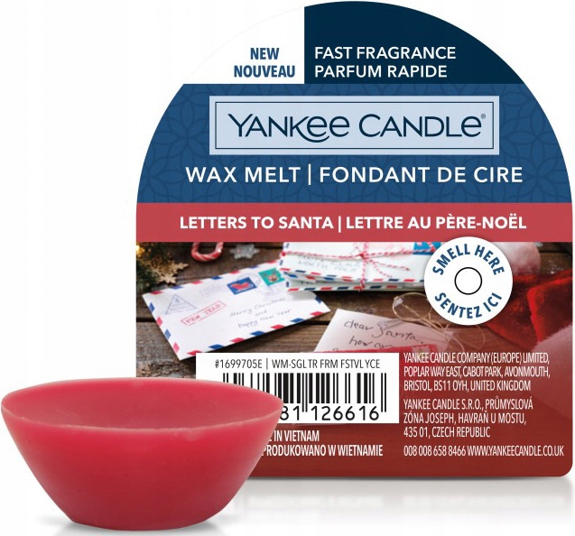 

Letters To Santa Yankee Candle Wosk 22g